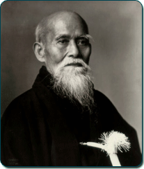 Õsensei Morihei Ueshiba, the founder of Aikido.